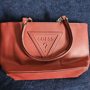 Guess Bold Red Tote Bag
